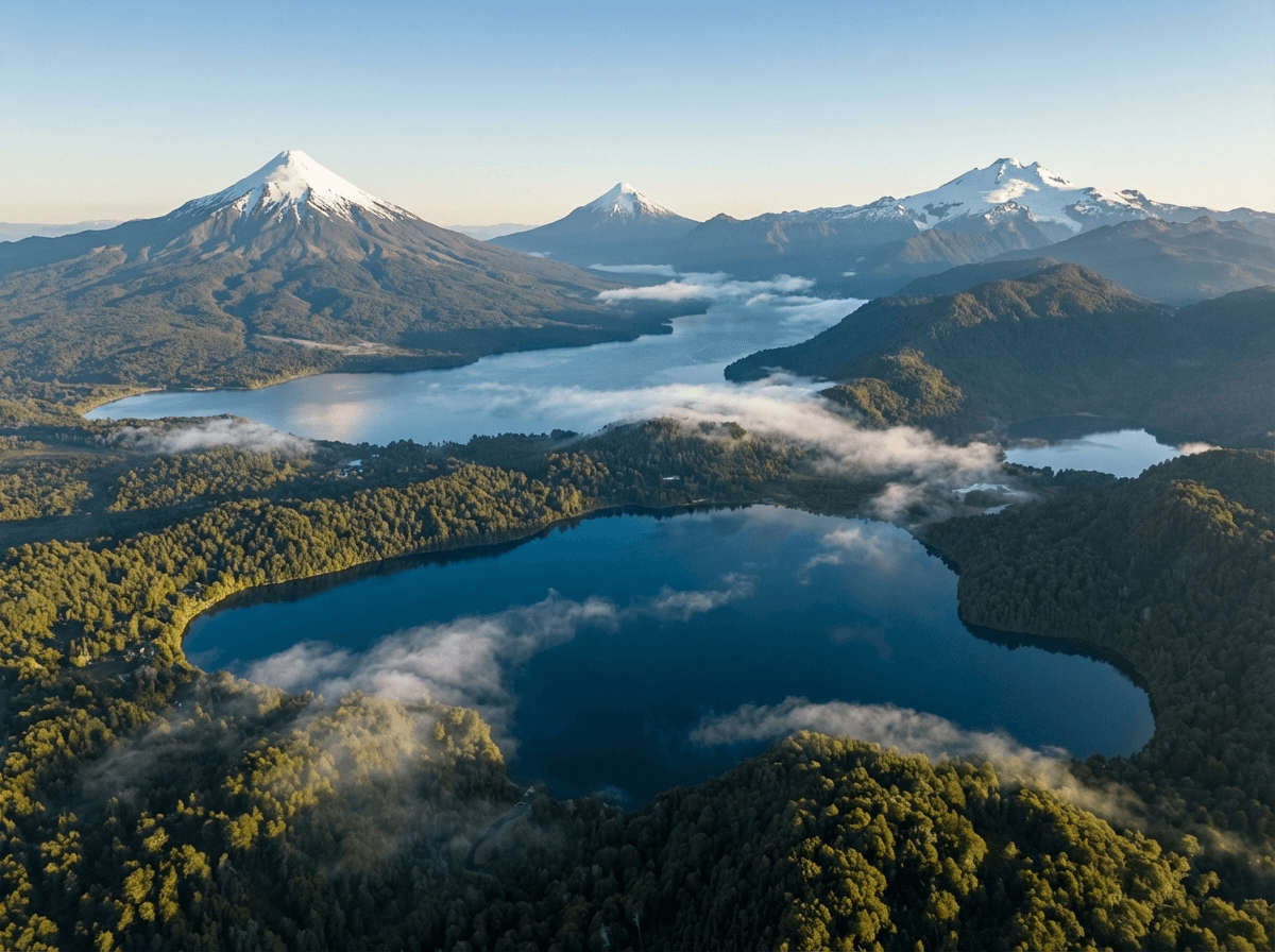 Chile lakes region